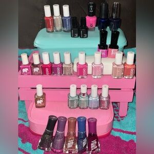 Essie & Sally Hansen Nail Polish glitter pinks purple green blue NEW ella+milla